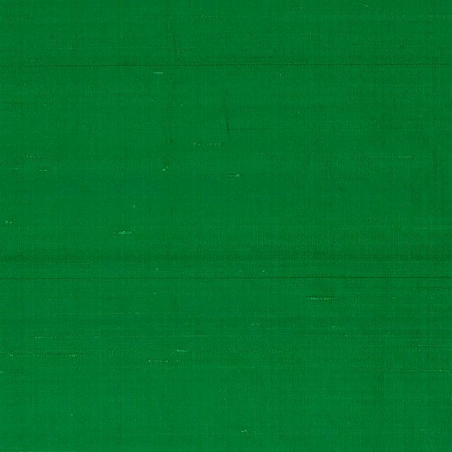Vivid fern green textile with subtle slubbed weave and fine linear texture