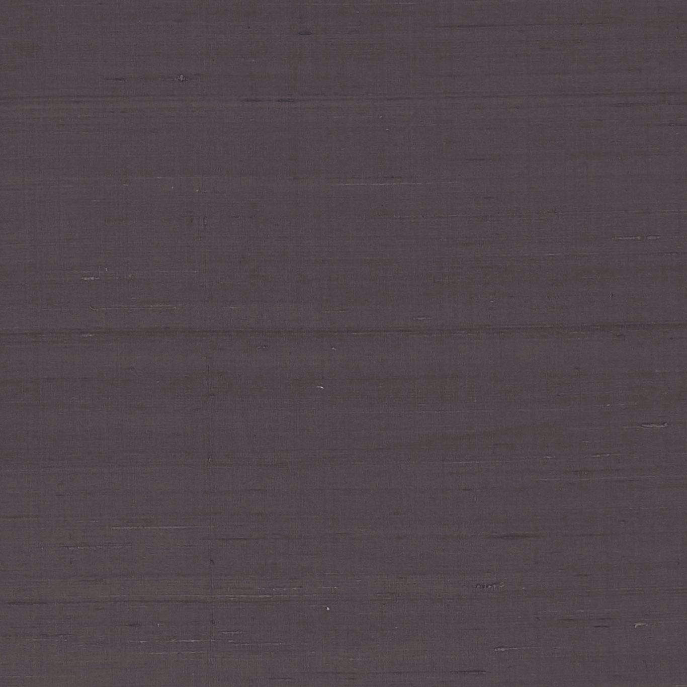 Deep smoky taupe-grey fabric with fine horizontal slubbing and a restrained sheen