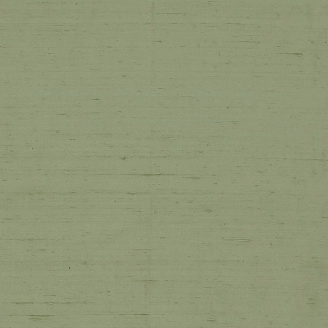 Close-up of muted pistachio green fabric with fine horizontal striations and tonal flecks