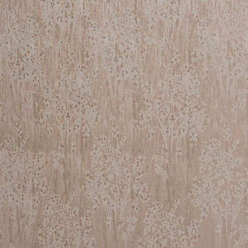 Muted blush botanical fabric with pale mottled trailing pattern