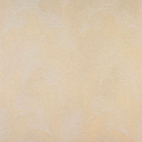 Pale ivory fabric with a subtle woven leaf pattern and soft matte texture