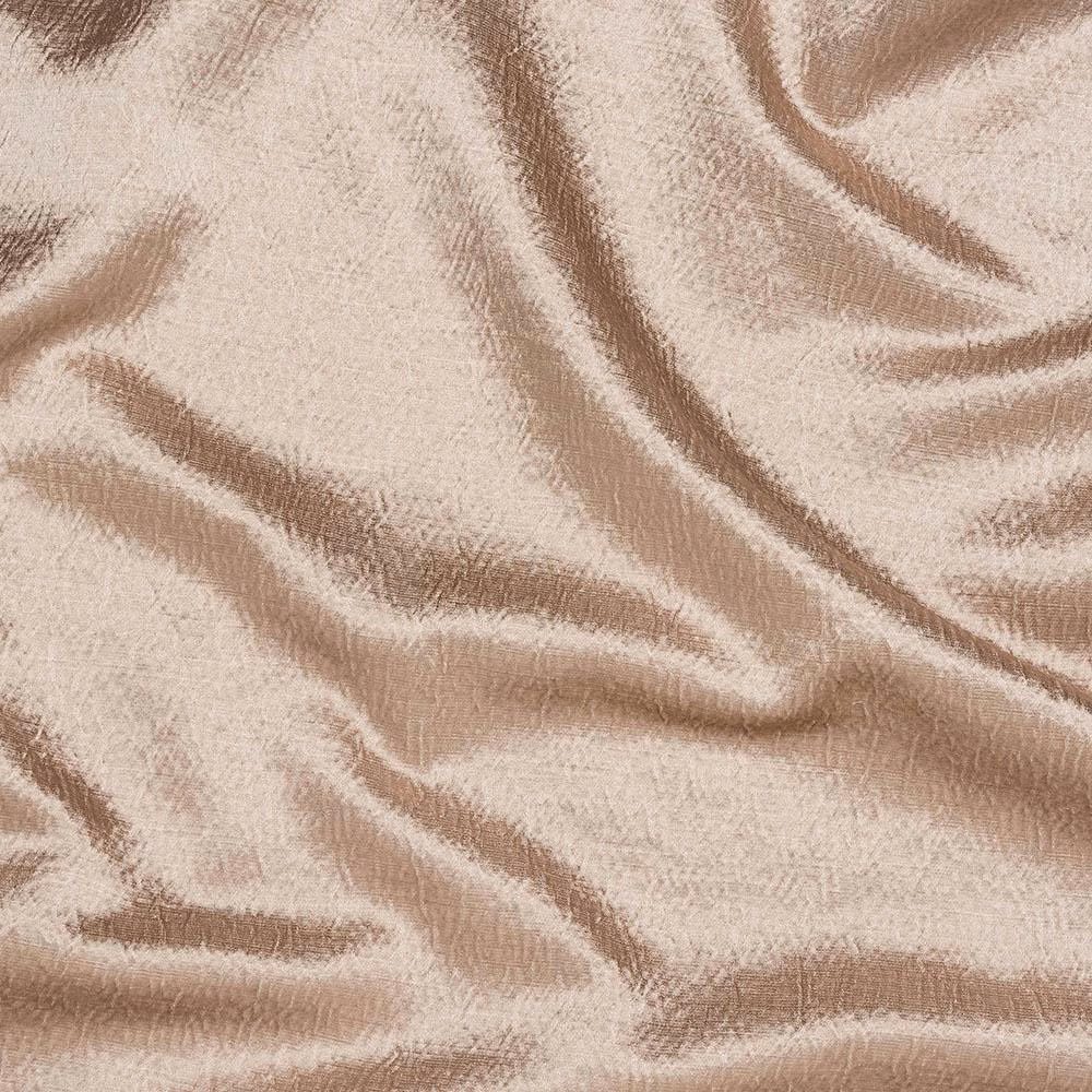 Soft blush pink woven fabric with rippled sheen and subtle texture