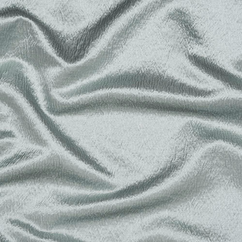 Soft duck egg green textured fabric with gentle sheen and folded surface