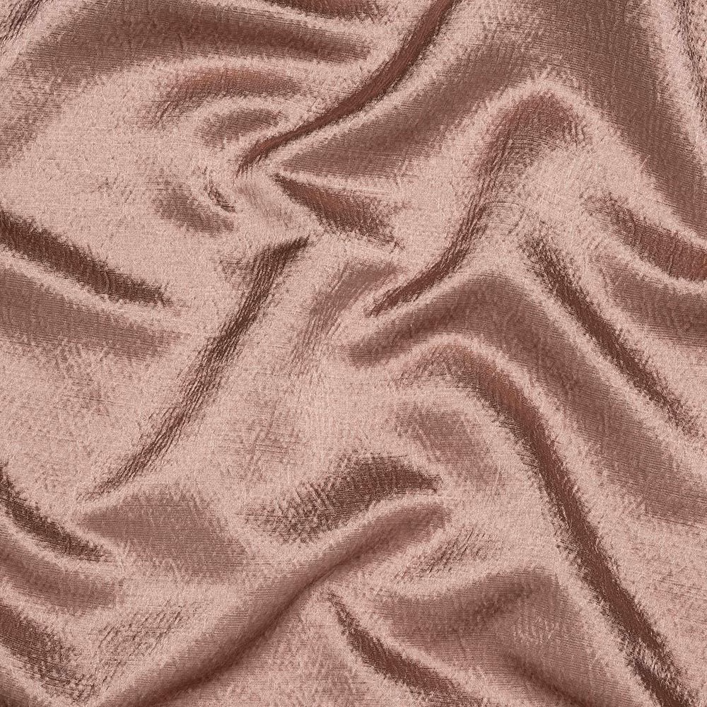 Dusky pink lustrous fabric with soft crumpled folds and subtle sheen
