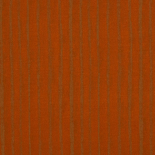 Bronze orange vertically striped woven fabric with fine darker pinstripes
