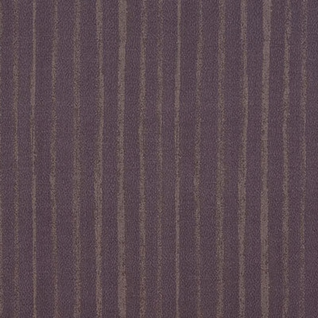 Muted mauve plum vertical stripe fabric with a fine woven texture