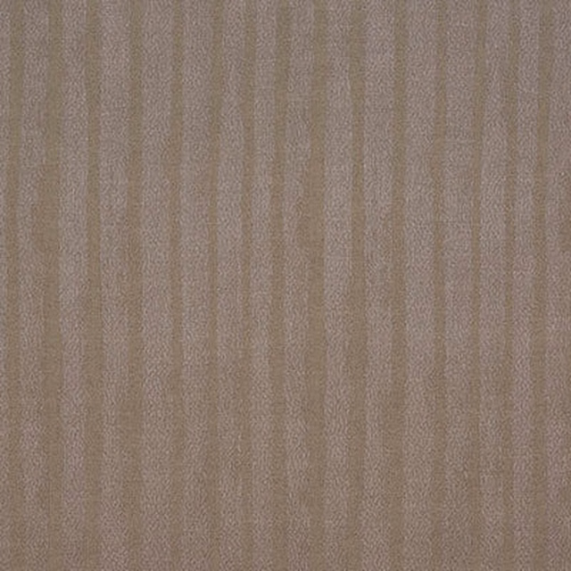 Warm mushroom taupe woven fabric with fine vertical stripes