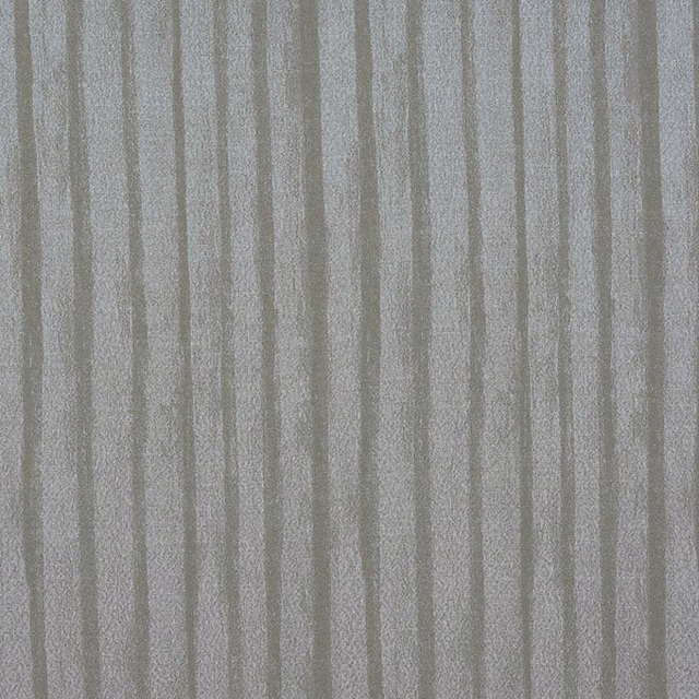 Soft silver grey striped woven fabric with a subtle textured finish