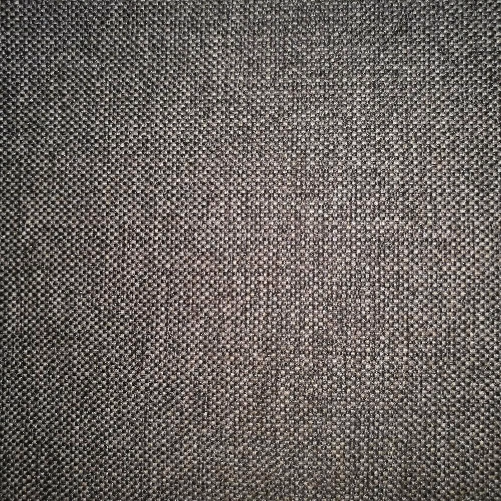 Close-up of charcoal grey woven fabric with a fine textured surface