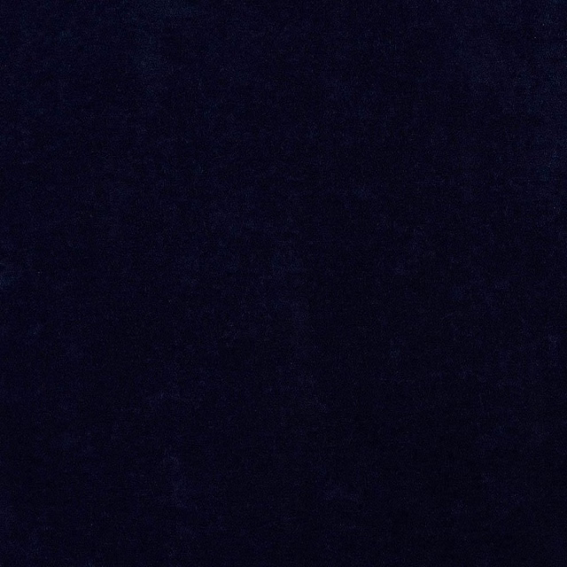 Deep midnight indigo plain fabric swatch with a smooth, softly lustrous surface