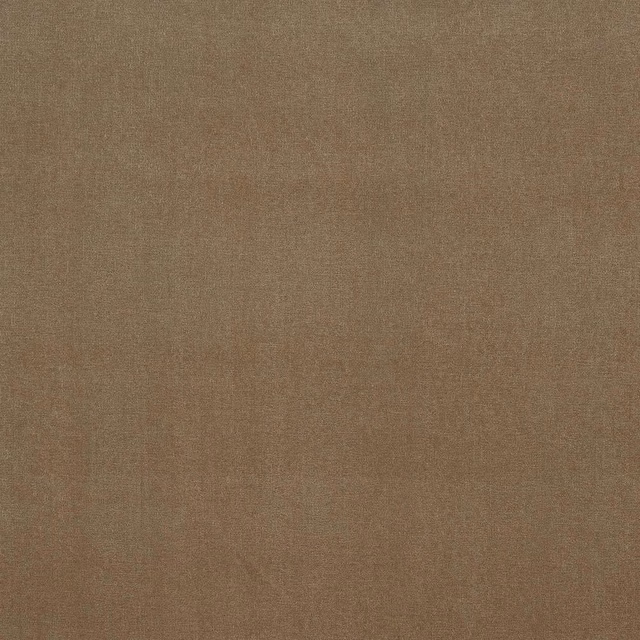 Warm sandy taupe plain woven linen-look fabric swatch
