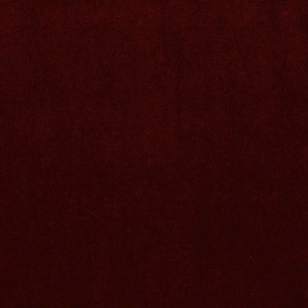Deep oxblood red plain fabric swatch with a smooth, even finish