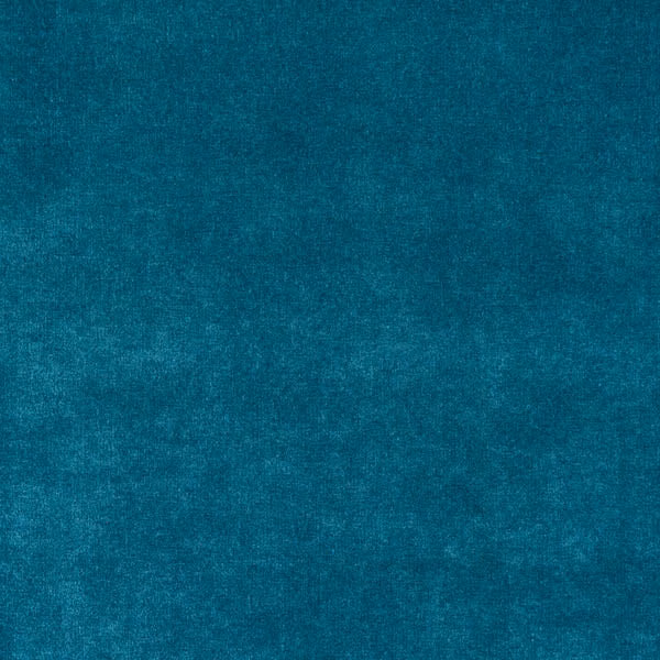 Vivid turquoise plain fabric with a softly mottled texture