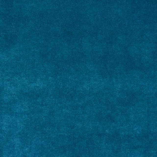 Vivid turquoise plain fabric with a softly mottled texture