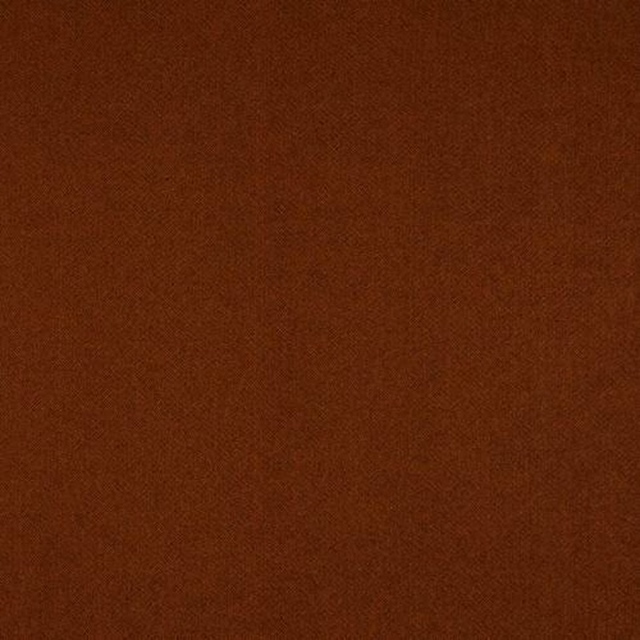 Deep cinnamon-brown woven fabric swatch with a fine, even texture