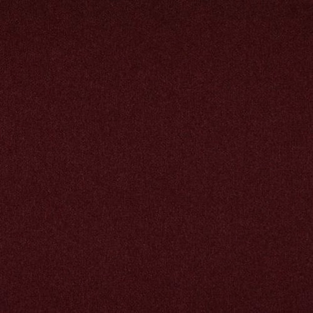 Deep burgundy heathered fabric swatch with a softly textured woven surface