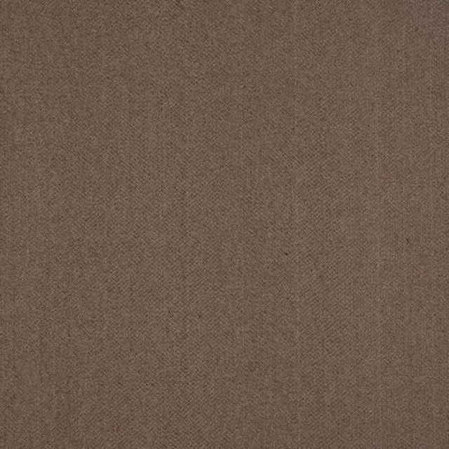 Close-up of warm taupe-brown tweed weave with fine textured surface