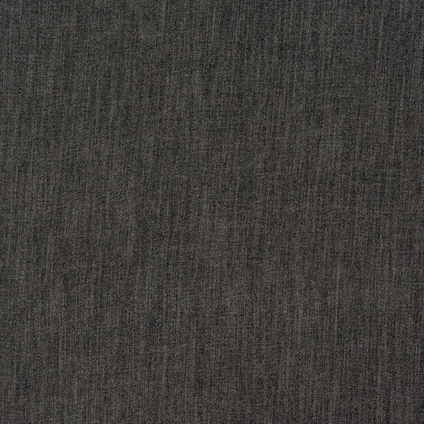 Dark charcoal grey woven fabric with subtle heathered texture