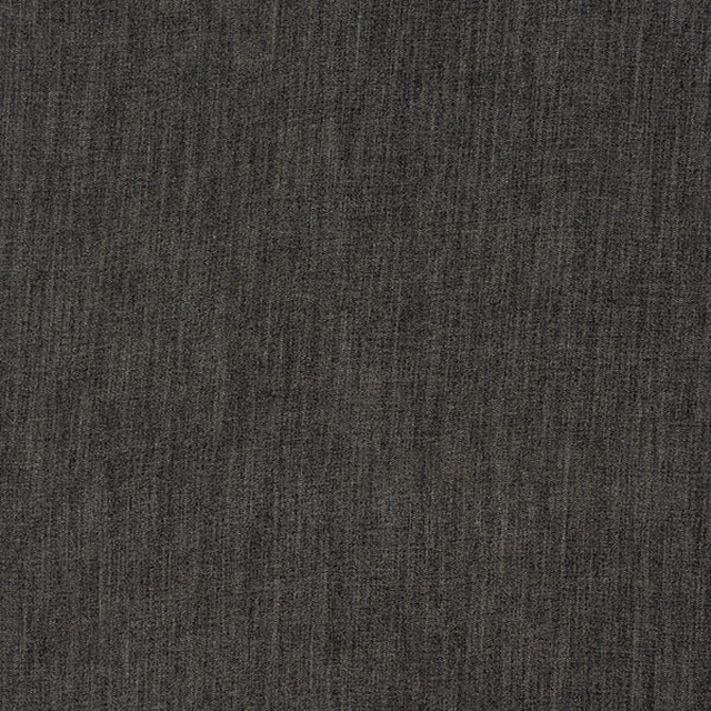 Dark charcoal grey woven fabric with subtle heathered texture