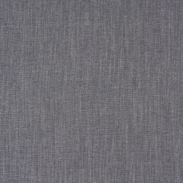 Soft heather grey woven fabric with fine vertical slub texture