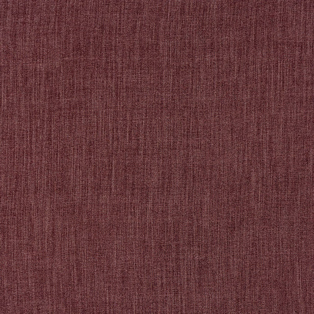 Close-up of a deep grape-plum plain weave fabric with subtle vertical texture