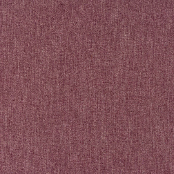 Close-up of dusty plum heathered fabric with fine vertical woven texture