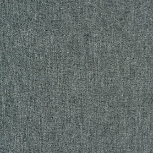 Muted jade green plain woven fabric with fine vertical slub texture