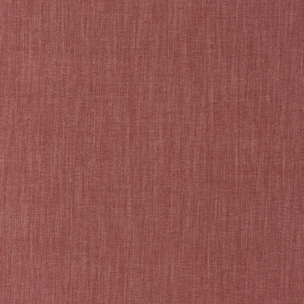 Dusty raspberry red woven fabric with fine vertical slub texture