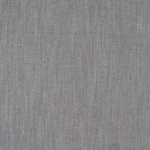 Soft heather grey plain weave fabric with fine linen-like texture