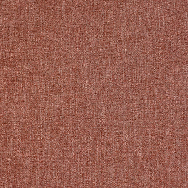 Warm terracotta plain-woven fabric with subtle slub texture