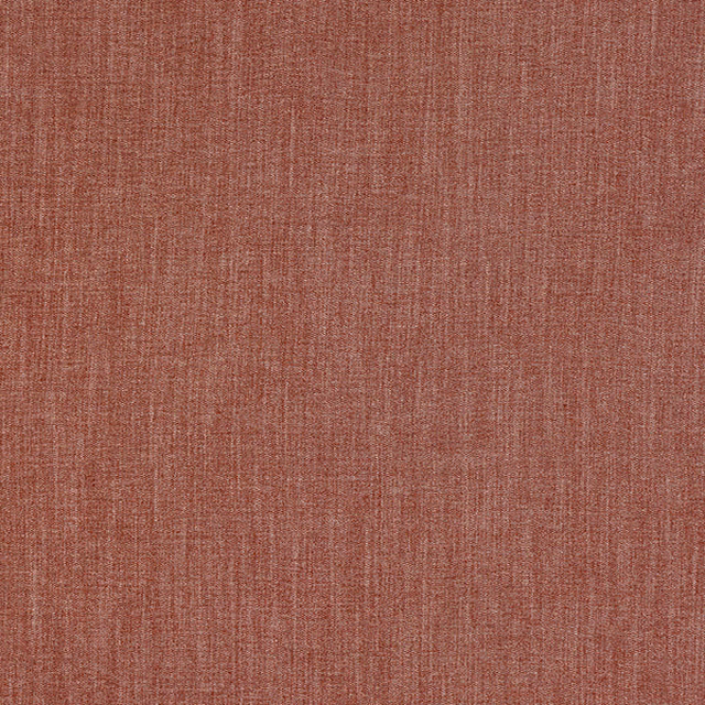 Warm terracotta plain-woven fabric with subtle slub texture