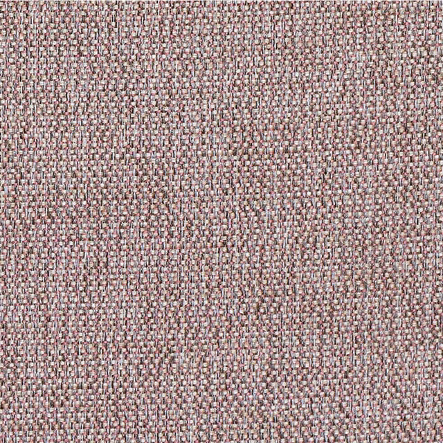 Close-up of a blush pink and grey small-weave fabric with fine textured flecks
