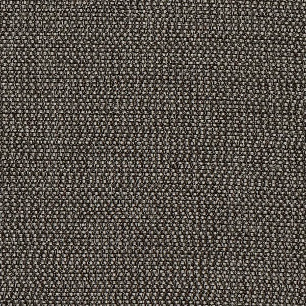 Close-up of a tightly woven charcoal grey fabric with fine light flecks