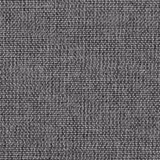 Close-up of a tightly woven dove grey textured fabric with charcoal flecks