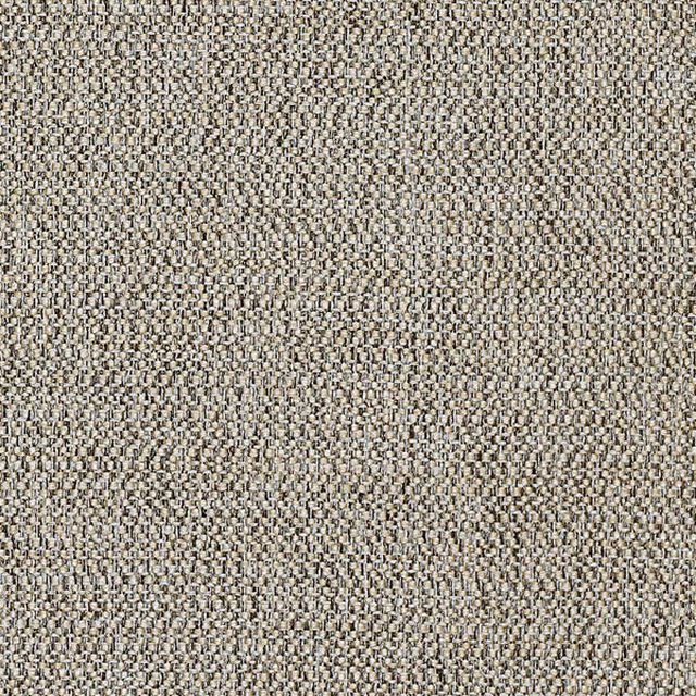 Close-up of a misty grey-beige textured woven fabric with tiny speckled threads