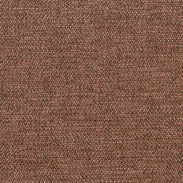 Close-up of a russet brown tightly woven fabric with tiny pink and beige flecks