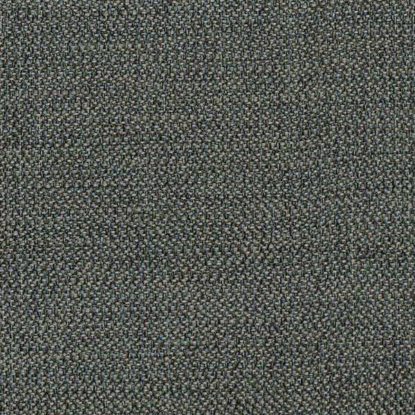 Close-up of a muted teal green tightly woven fabric with tiny speckled texture