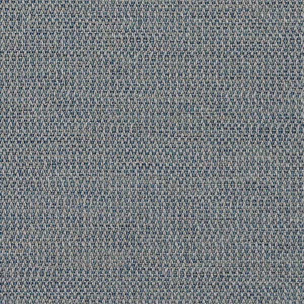 Close-up of a finely woven wedgewood blue fabric with grey flecks