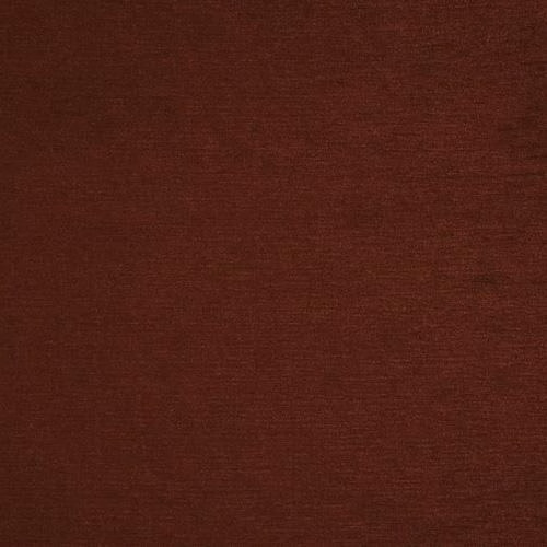 Deep brick red plain woven fabric with a subtle textured finish