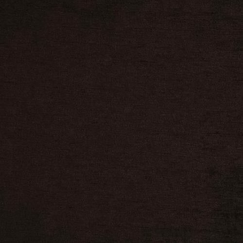 Dark chocolate-brown plain fabric swatch with fine matte texture