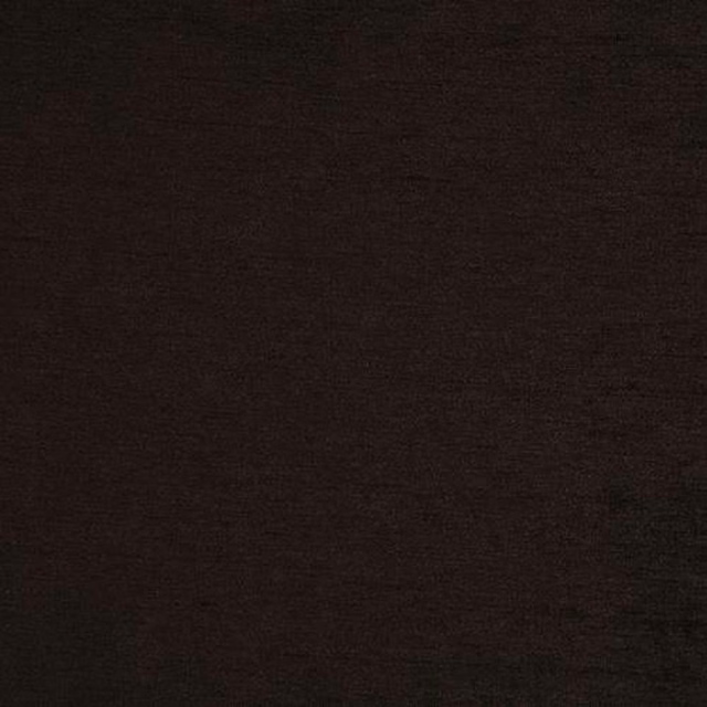 Dark chocolate-brown plain fabric swatch with fine matte texture