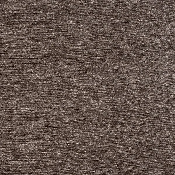 Close-up of deep taupe-brown woven fabric with fine horizontal texture