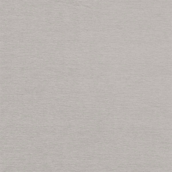 Light pebble grey plain weave fabric with fine horizontal texture