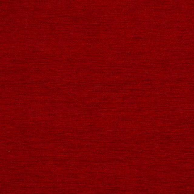 Deep crimson red plain fabric swatch with fine horizontal weave