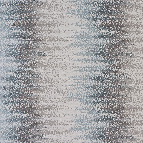 Abstract duck egg blue fabric with misty blue-grey textured pattern