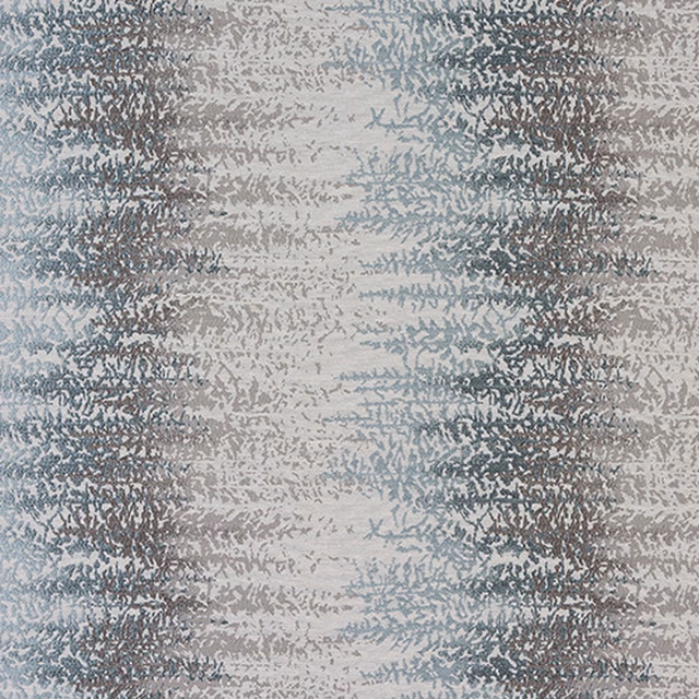 Abstract duck egg blue fabric with misty blue-grey textured pattern