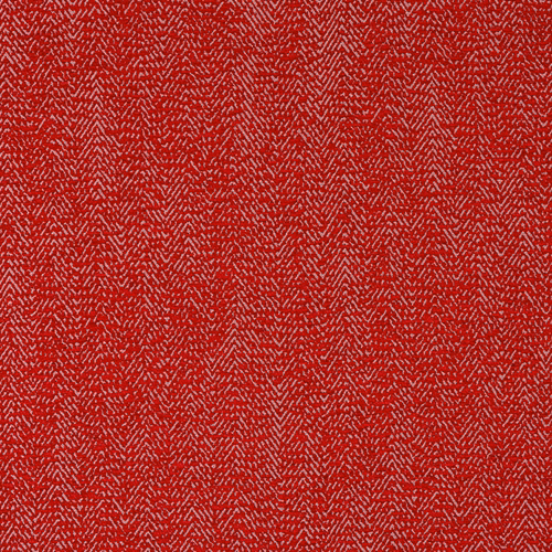 Close-up of red woven fabric with small zigzag texture