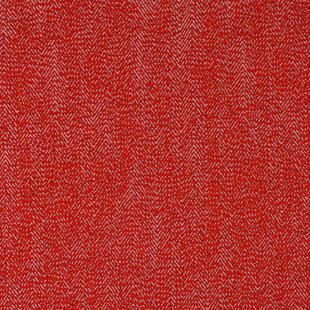 Close-up of red woven fabric with small zigzag texture