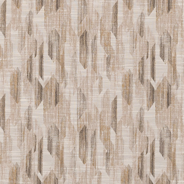 Abstract beige and cream fabric with vertical striated shard motif