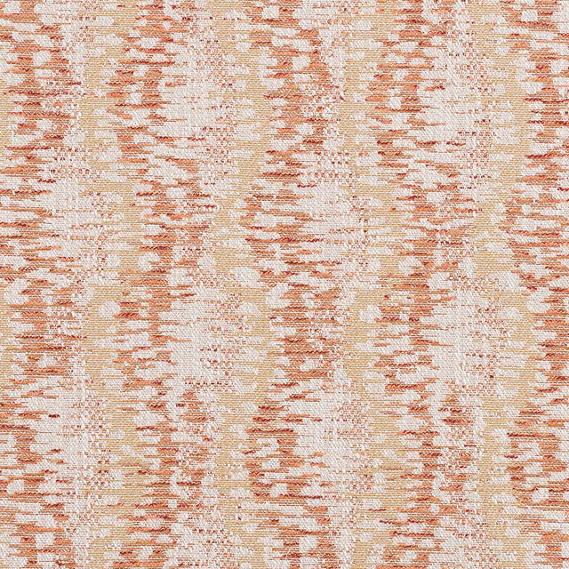 Burnt orange and cream woven fabric with vertical abstract streaks